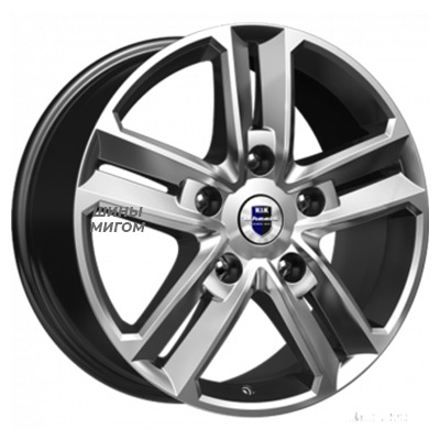 Диски K&K 8x18/5x127 ET45 D71.6 Backfire (КС763) Дарк платинум