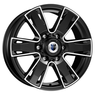 Диски K&K 7x17/6x127 ET40 D77.9 Севенна (КС726) Алмаз черный