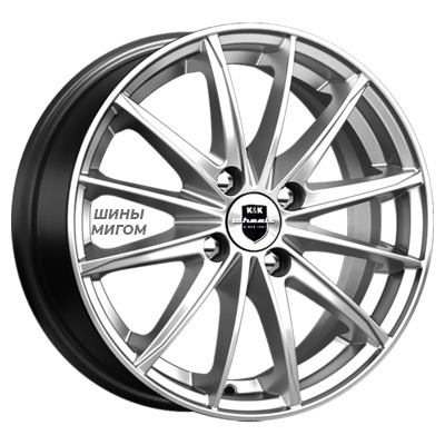 Диски K&K 6x15/4x100 ET45 D67.1 Пойнт Бланк (KC884) Дарк платинум