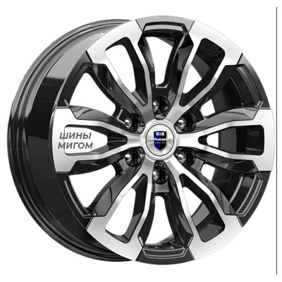 Диски K&K 7.5x18/6x139.7 ET30 D106.1 Меконг (КС959) Алмаз черный