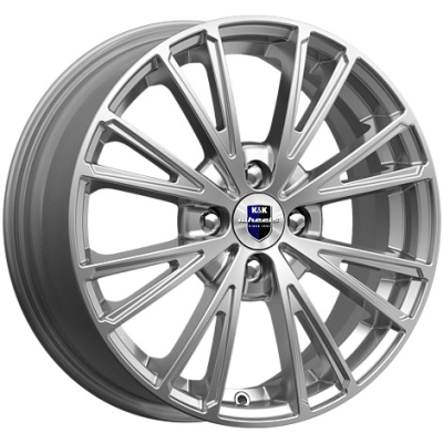 Диски K&K 6x16/4x100 ET40 D67.1 Меандр сильвер-sk