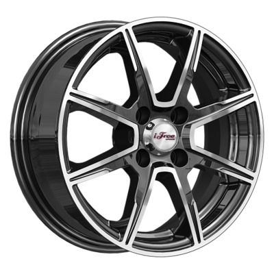 Диски iFree 5.5x14/4x100 ET35 D67.1 Майами лайт Блэк Джек