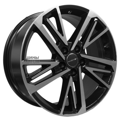 Khomen Wheels 8x18/5x114.3 ET45 D67.1 KHW1815 (Mazda CX-9) Black-FP