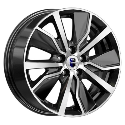 Диски K&K 6.5x16/5x112 ET46 D57.1 Гамбит (КС961) Алмаз черный