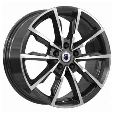 Диски K&K 7.5x17/5x120 ET45 D72.6 Меренге (КС902) Алмаз черный